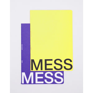 Nomess Mess Study Book L Purple/Yellow