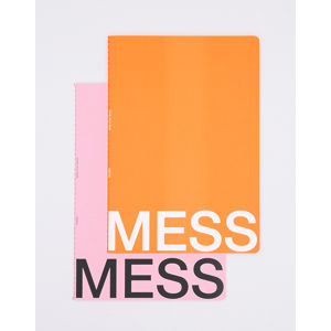 Nomess Mess Study Book L Orange/Pink
