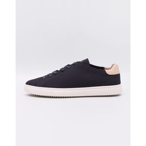 Clae Bradley Knit Deep Navy Knit Natural Leather 44