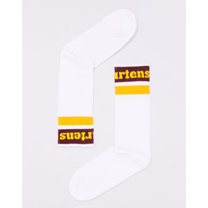 Dr. Martens Athletic Logo Sock White/ Cherry Red/ Yellow L