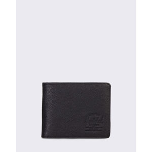 Herschel Supply Hank Leather RFID Black Pebbled Leather