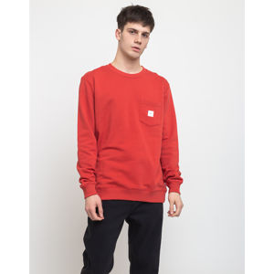 Makia Square Pocket Sweatshirt Red L