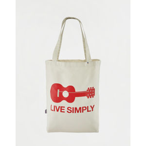 Patagonia Market Tote Live Simply Guitar: Bleached Stone