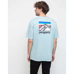 Patagonia M's Line Logo Ridge Pocket Responsibili-Tee Big Sky Blue M