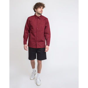 M.C.Overalls Pollycotton Snap Shirt Burgundy XL