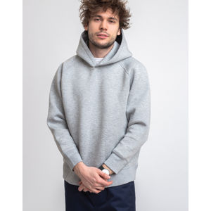 M.C.Overalls Bonded Jersey Pullover Hoody Light Grey L