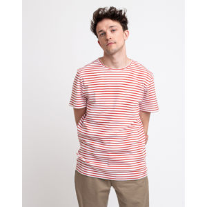 Wax London Duval T-Shirt Orange/White Stripe S