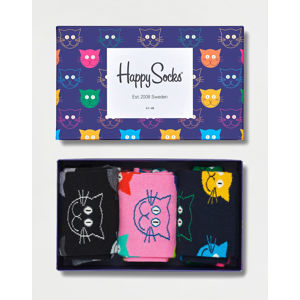 Happy Socks 3-Pack Mixed Cats Gift Set XMJA08-0100 36-40