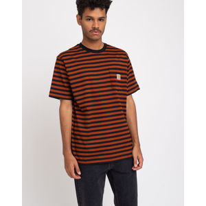 Carhartt WIP S/S Parker Pocket T-Shirt Parker Stripe/Black/Brandy XL