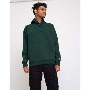 Carhartt WIP Hooded Chase Sweat Bottle Green/Gold S