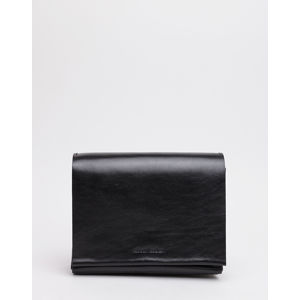 about leather small bag black