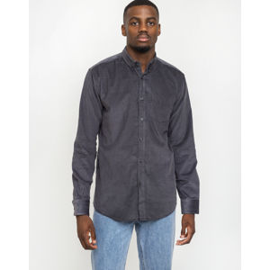 By Garment Makers The Organic Corduroy Shirt 2321 Dark Grey S