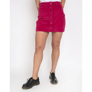 Lazy Oaf Pink Button-Through Cord Skirt Pink M