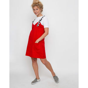Lazy Oaf Buckle Pinafore Red XL