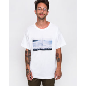Knowledge Cotton Oversized Photo Printed T-shirt 1010 Bright White L