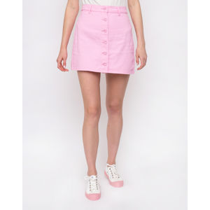 Lazy Oaf Pink Button-Through Skirt Pink 30