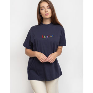 Lazy Oaf Soul Searching Logo Oversized T-shirt Blue M