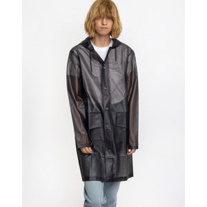 Rains Hooded Coat 44 Foggy Black M/L