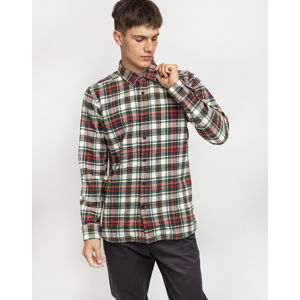 Knowledge Cotton Checked Flannel Shirt 1278 Green Forest L