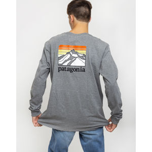 Patagonia L/S Line Logo Ridge Responsibili-Tee Gravel Heather L