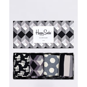 Happy Socks Black And White Gift Box XBLW09-9004 36-40