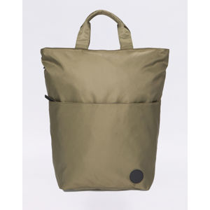 Enter Utility Two-In-One Tote Army Green Heavy Nylon/Black Leather